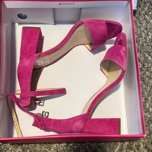 Vince Camuto Fuchsia Suede Block Heels